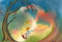 Aquarelle n°52: "Le Petit Prince et le Renard"